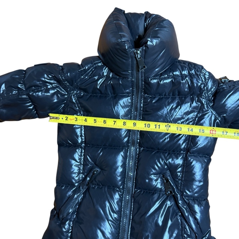 SAM. Kids Black Shiny Freestyle Down Puffer Jacket -Size 12Y - Picture 10 of 11